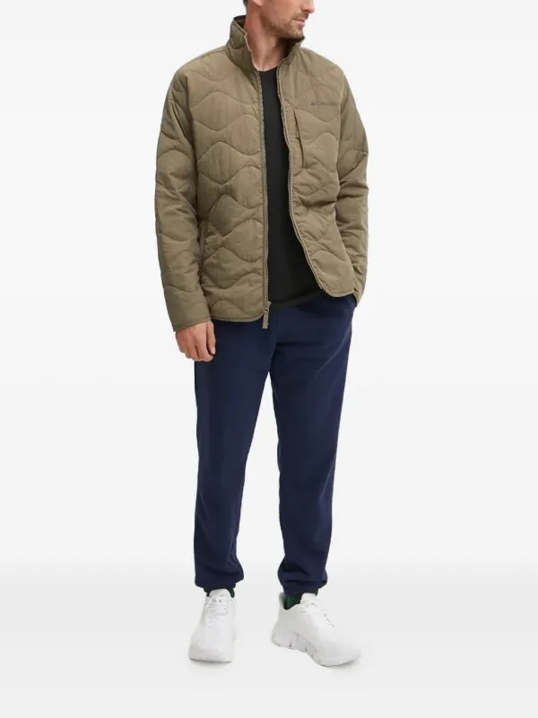 Columbia Quilted wave-pattern Jacket | Green | FARFETCH