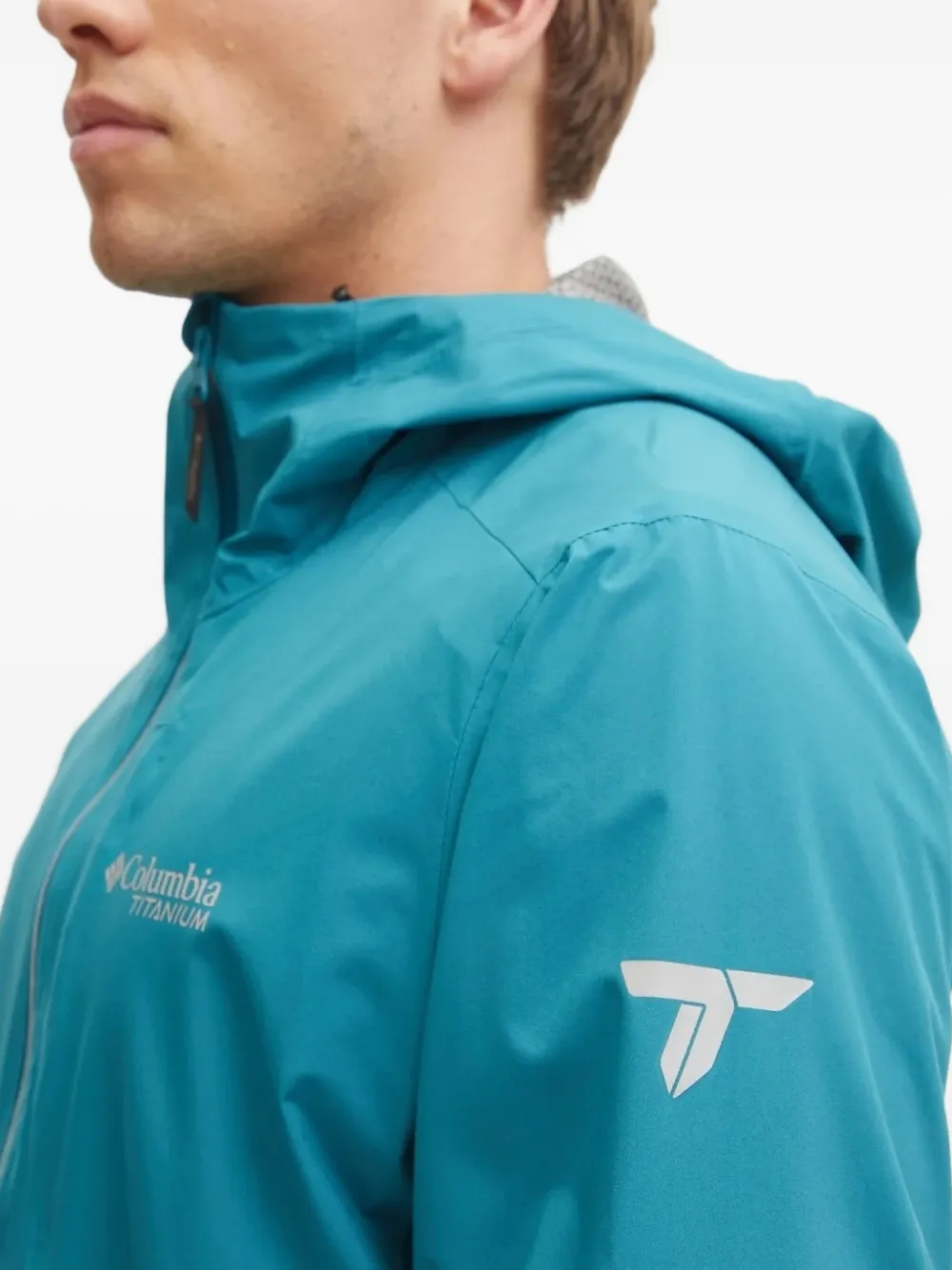 Columbia Ampli-Dry™ II Shell logo-print performance jacket Blauw