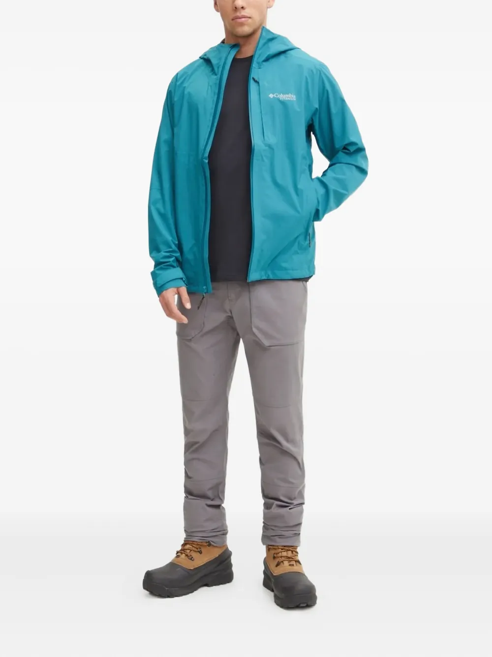 Columbia Ampli-Dry™ II Shell logo-print performance jacket Blauw