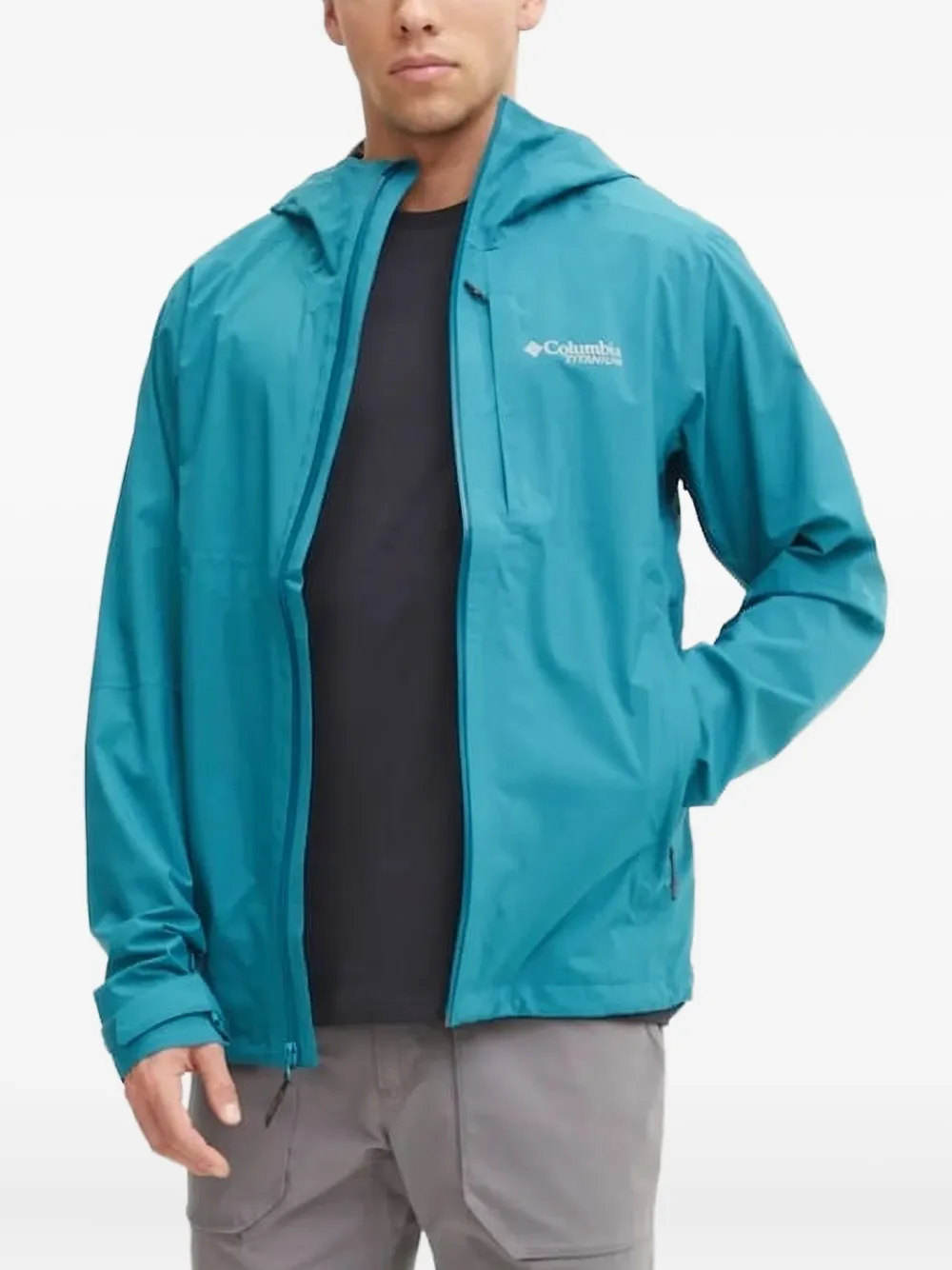 Columbia Ampli-Dry™ II Shell logo-print performance jacket Blauw