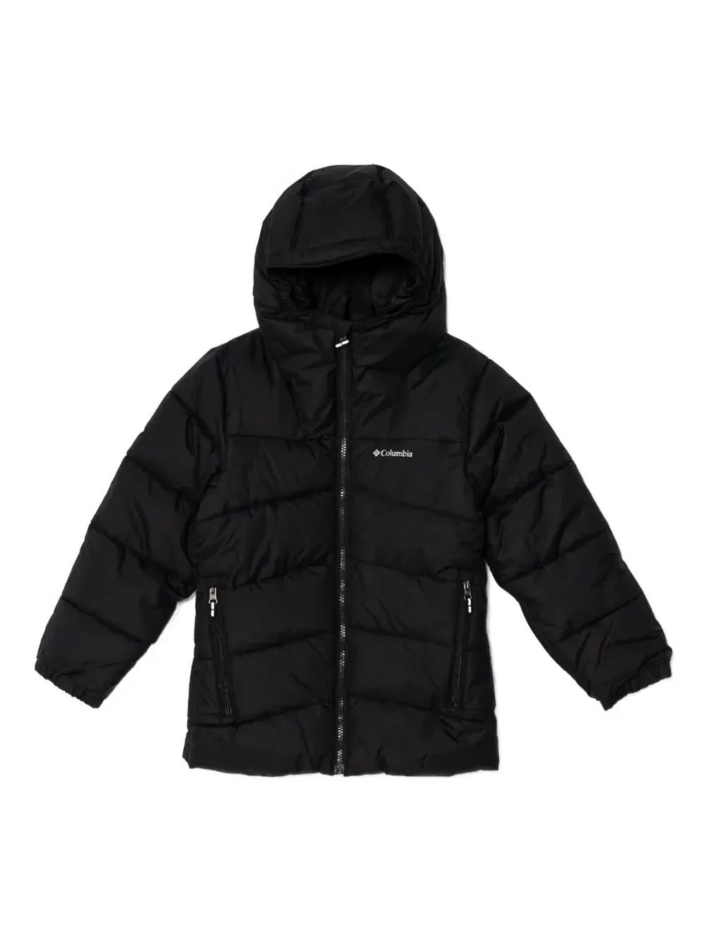 Columbia hooded puffer jacket | Black | Image 1