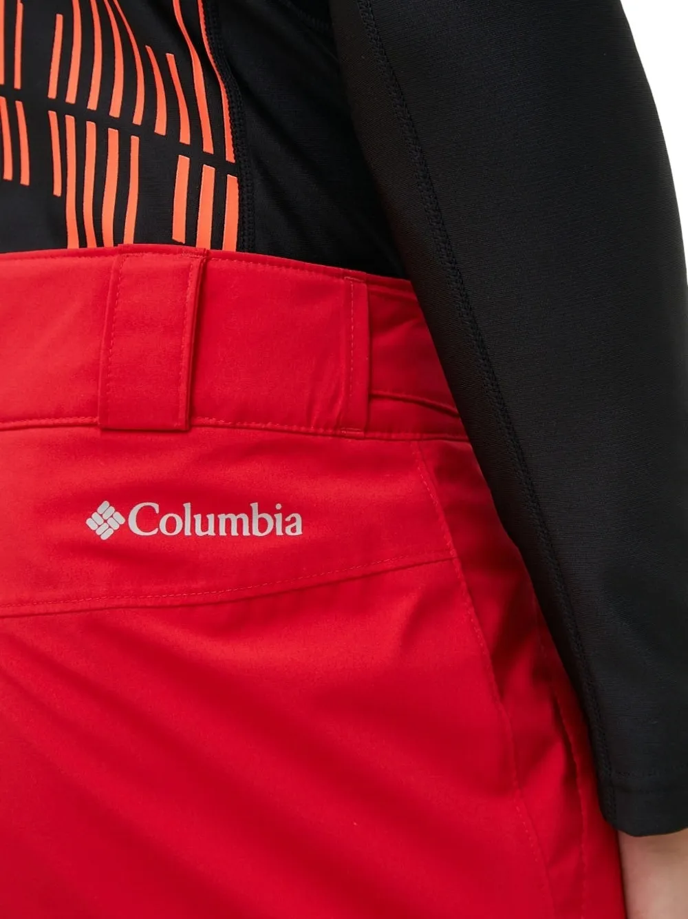 Columbia Skibroek met knoopsluiting Rood