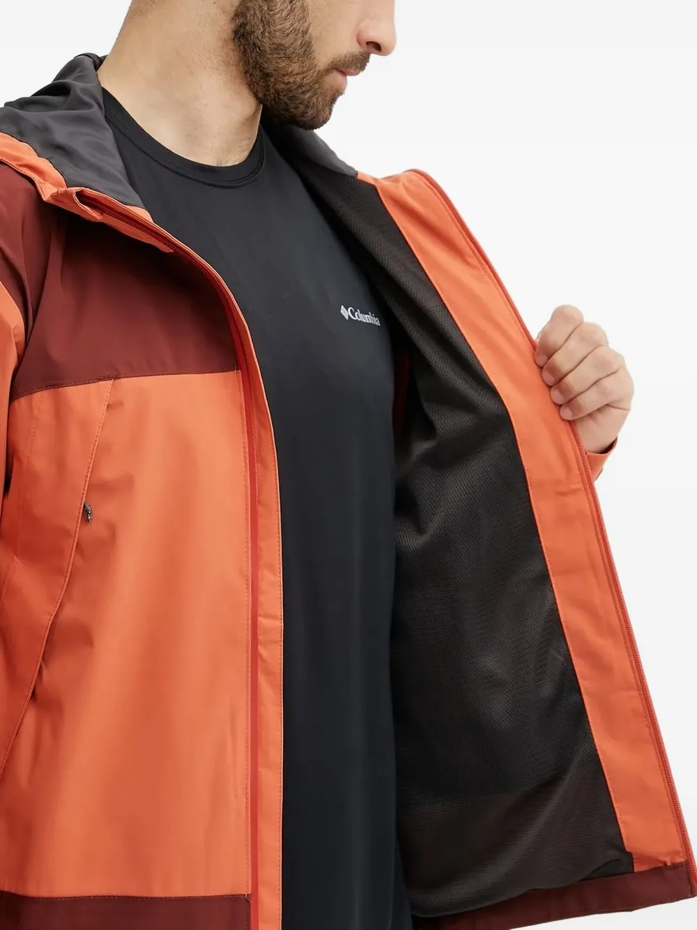 Columbia Boulder Logo-print Jackets In Orange