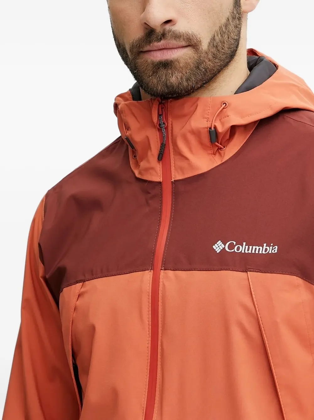Columbia Boulder Logo-print Jackets In Orange