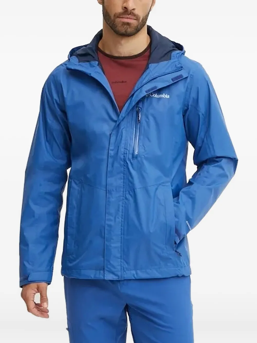 Columbia Pouring Adventure™ III hooded zip-front jacket | Blue | Image 1