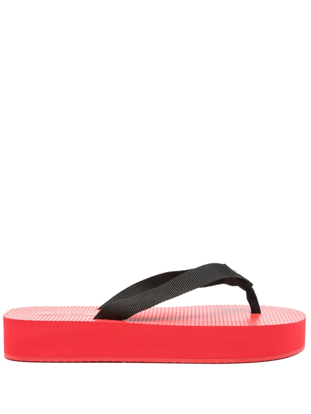 The Row thong-strap flip-flops Black