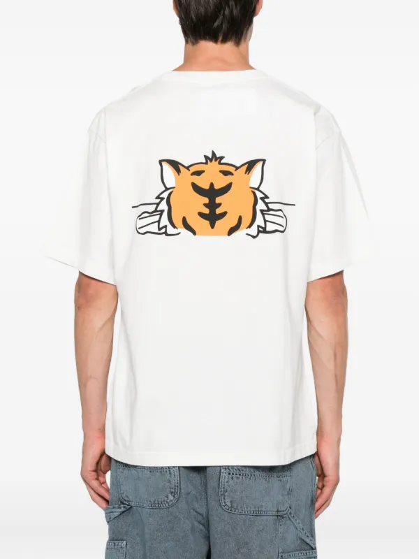 Kenzo Happy Tiger Cotton T-shirt | White | FARFETCH RO