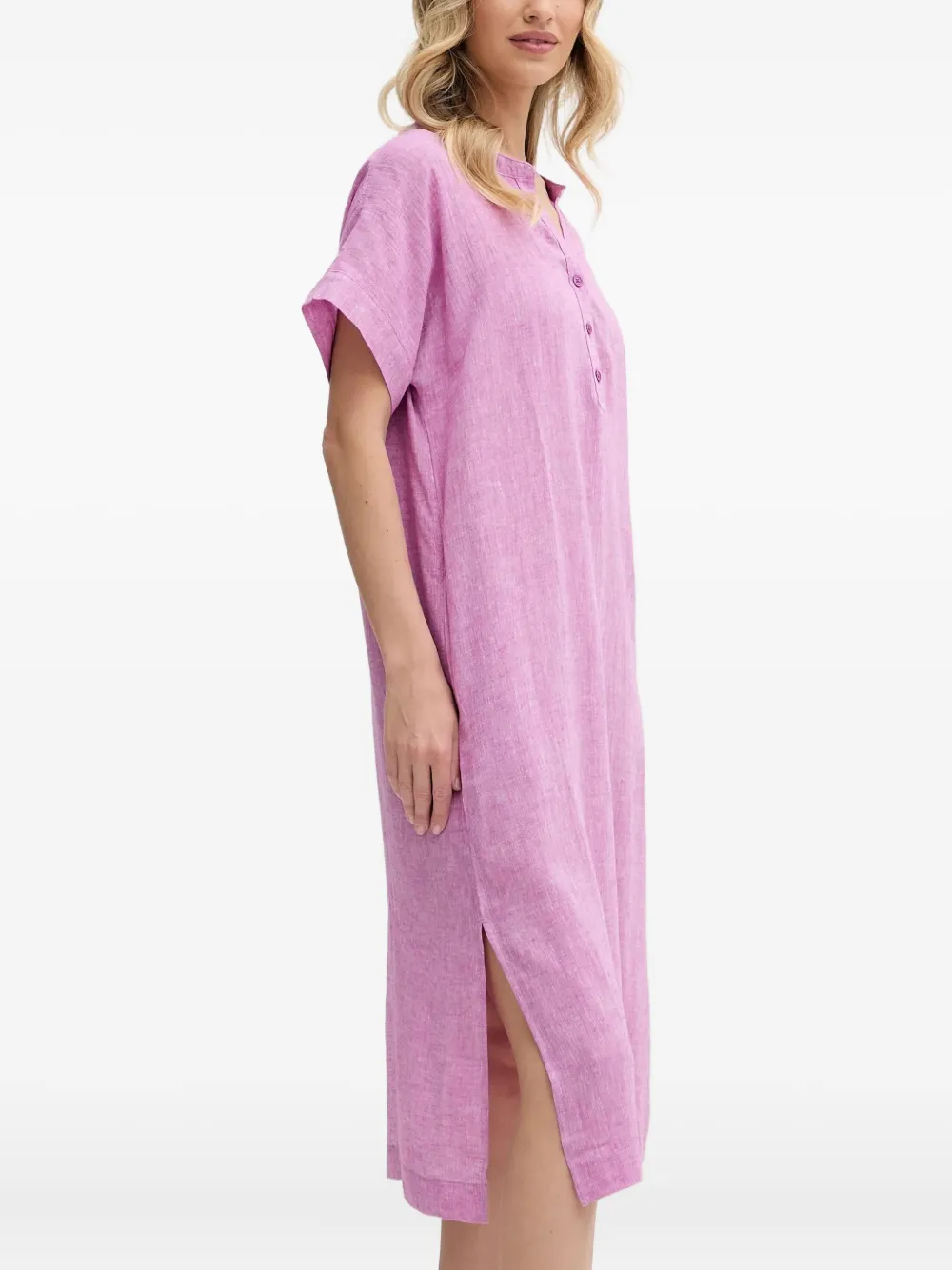 DKNY Nachjapon met korte mouwen en knopen Paars