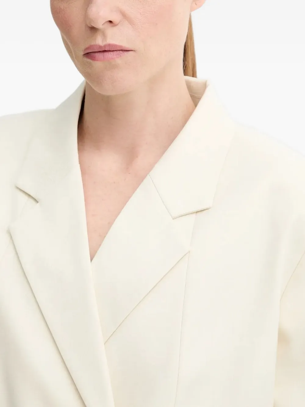 Gestuz Gzseaver Padded-shoulder Blazer In White