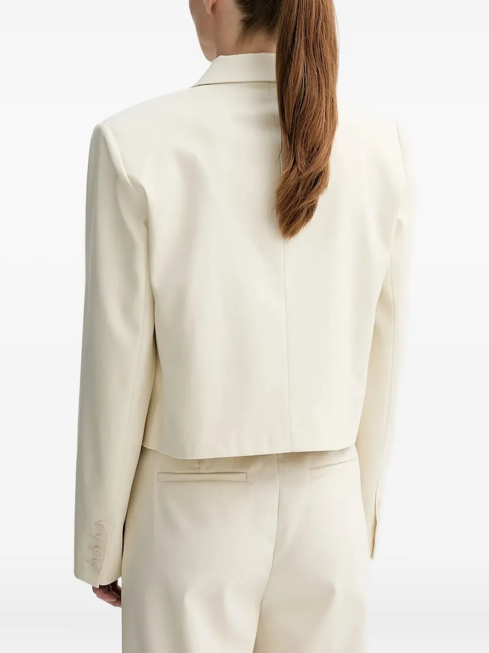 Gestuz Gzseaver Padded-shoulder Blazer In White