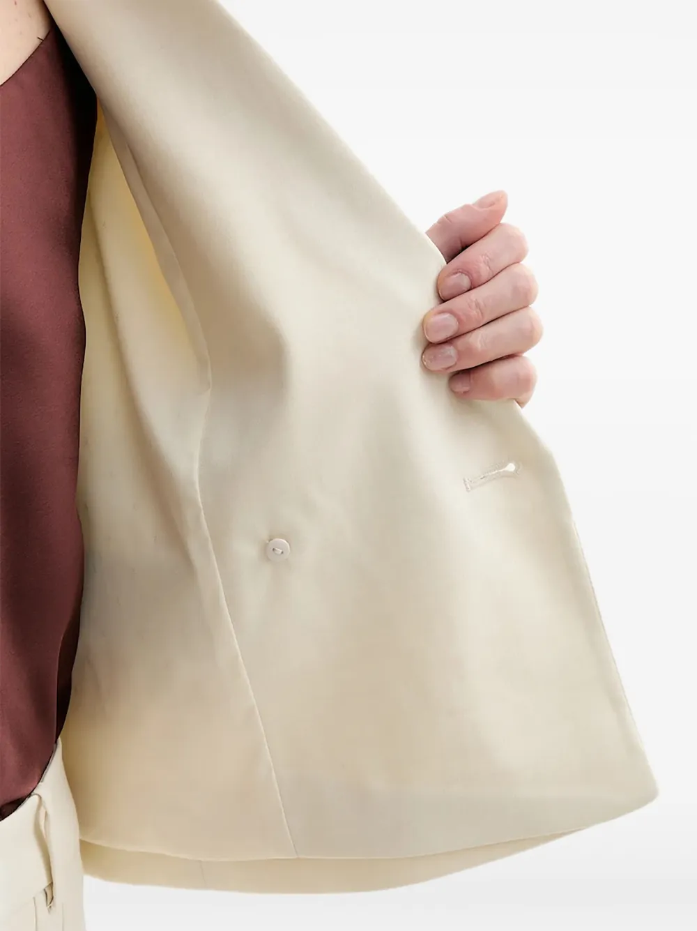 Gestuz GZseaver blazer met gewatteerde schouders Wit