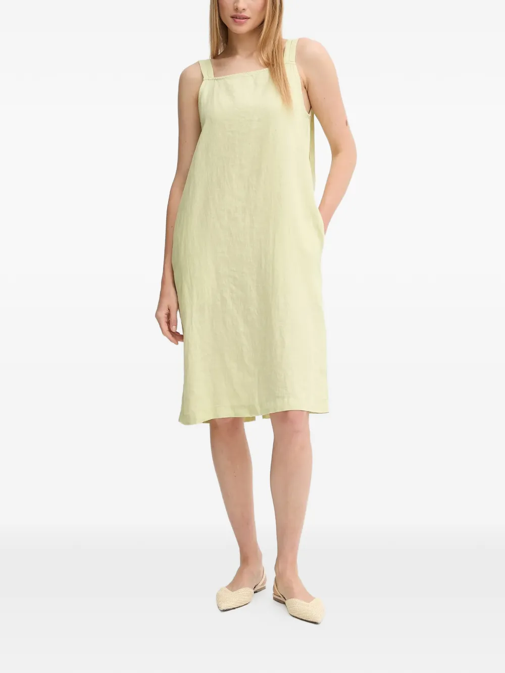 DKNY sleeveless midi dress - Giallo