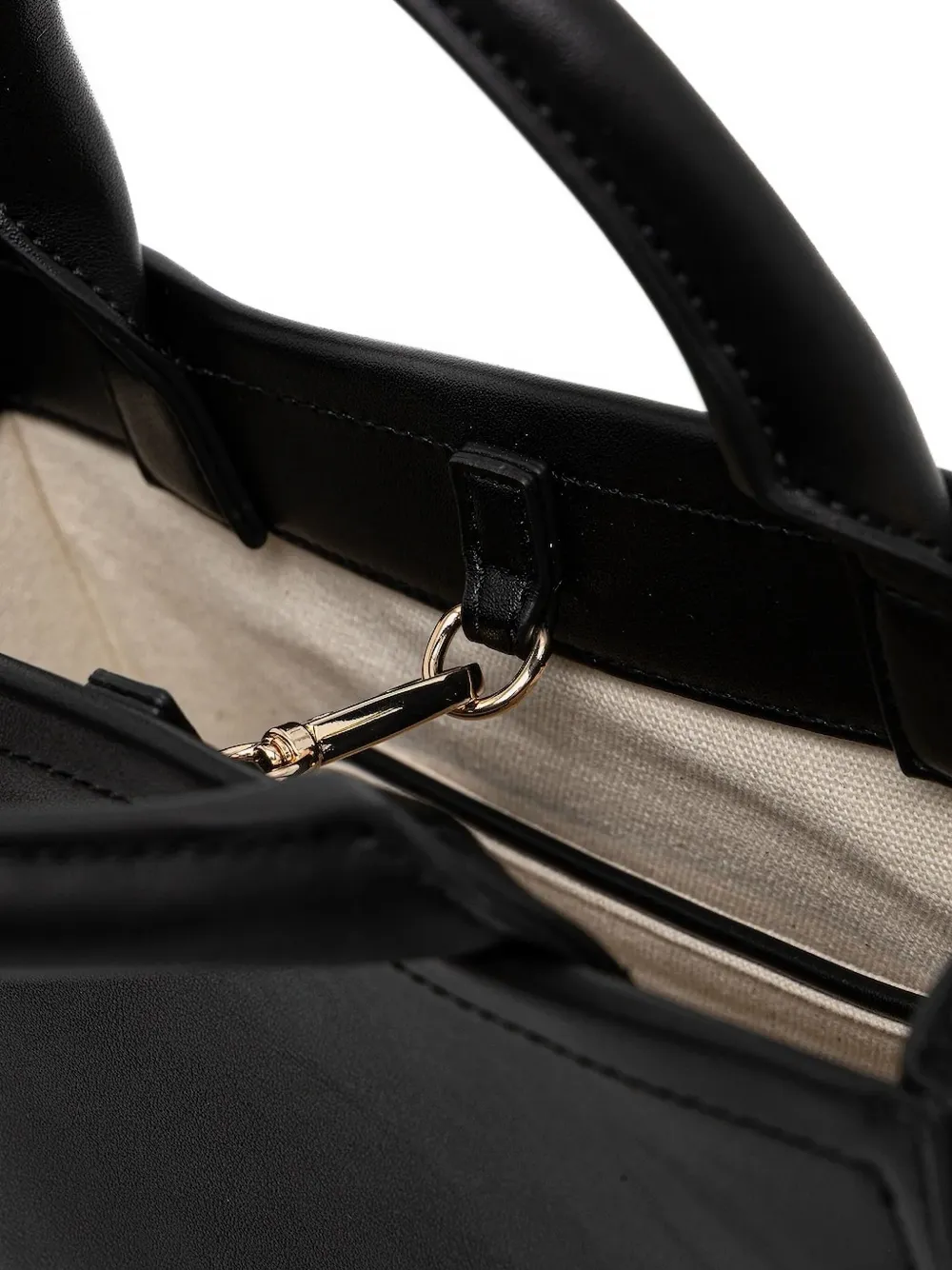 Blugirl Kleine shopper verfraaid met rozen Zwart