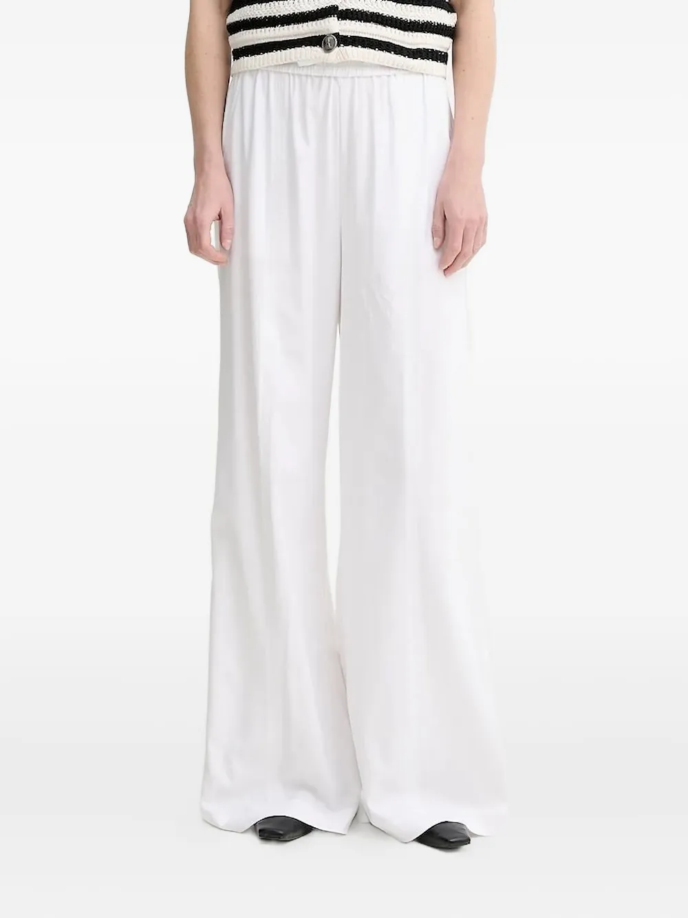Gestuz GZizza broek met elastische taille Wit