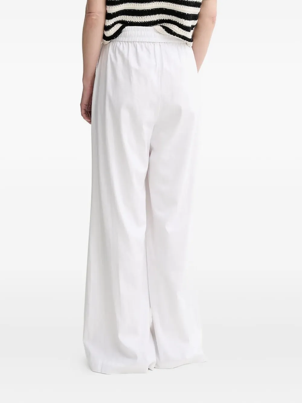 Gestuz GZizza broek met elastische taille - Wit
