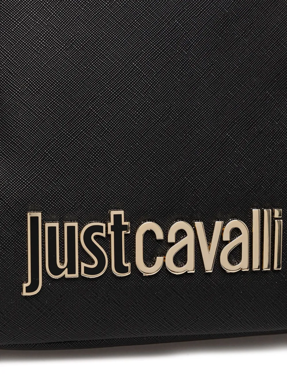Just Cavalli Rugzak met logo-applicatie Zwart