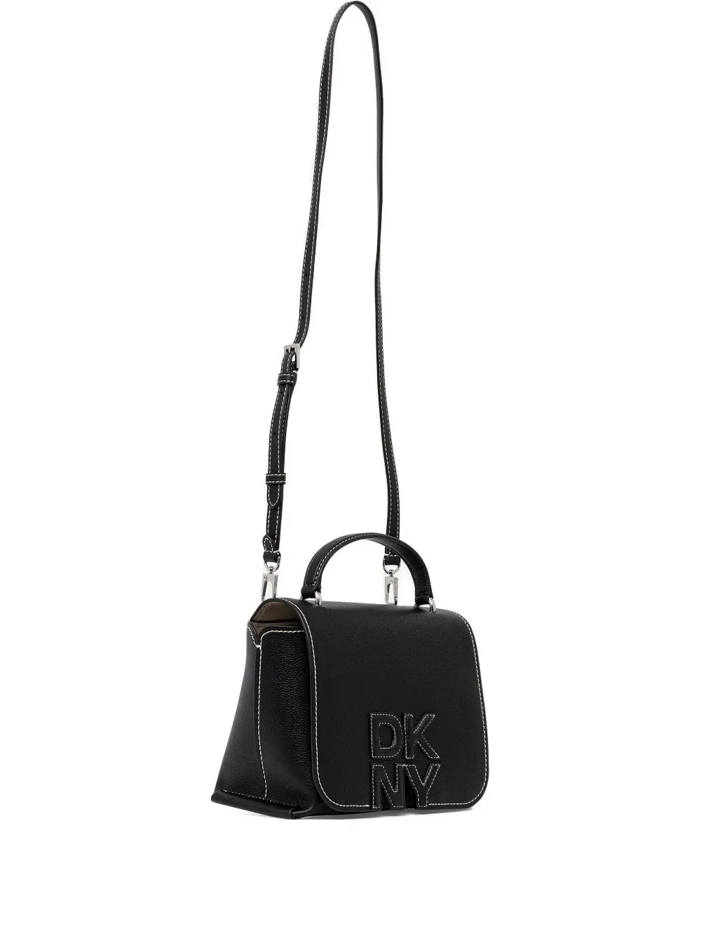 DKNY logo-detail tote bag Zwart