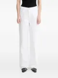 Gestuz logo-patch jeans - White