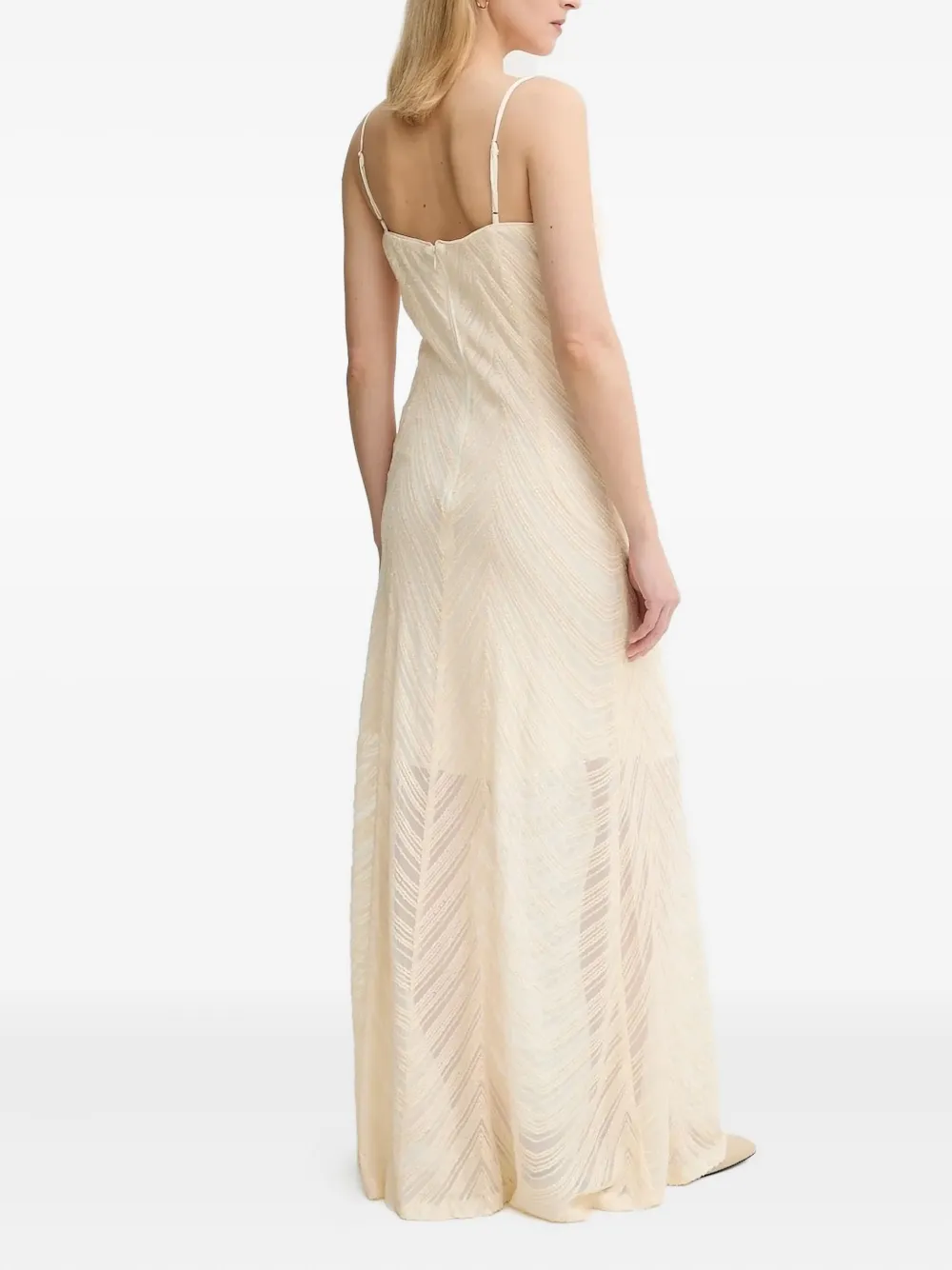 Gestuz Glira verfraaide maxi-jurk Beige
