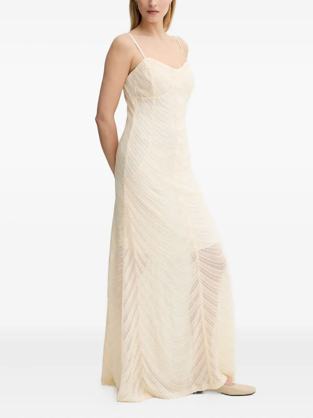 Gestuz Glira embellished maxi dress - Beige