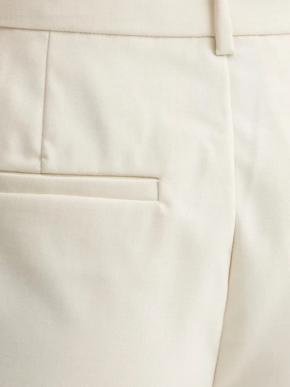 Gestuz Plooibroek met wijde pijpen Beige