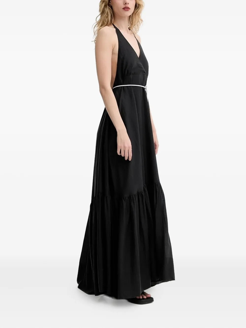 Blugirl Gelaagde maxi-jurk Zwart