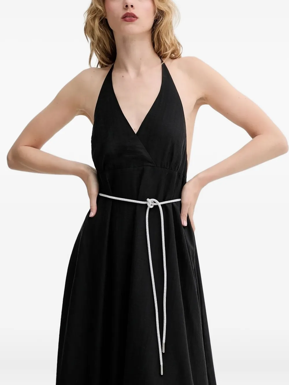 Blugirl Gelaagde maxi-jurk Zwart