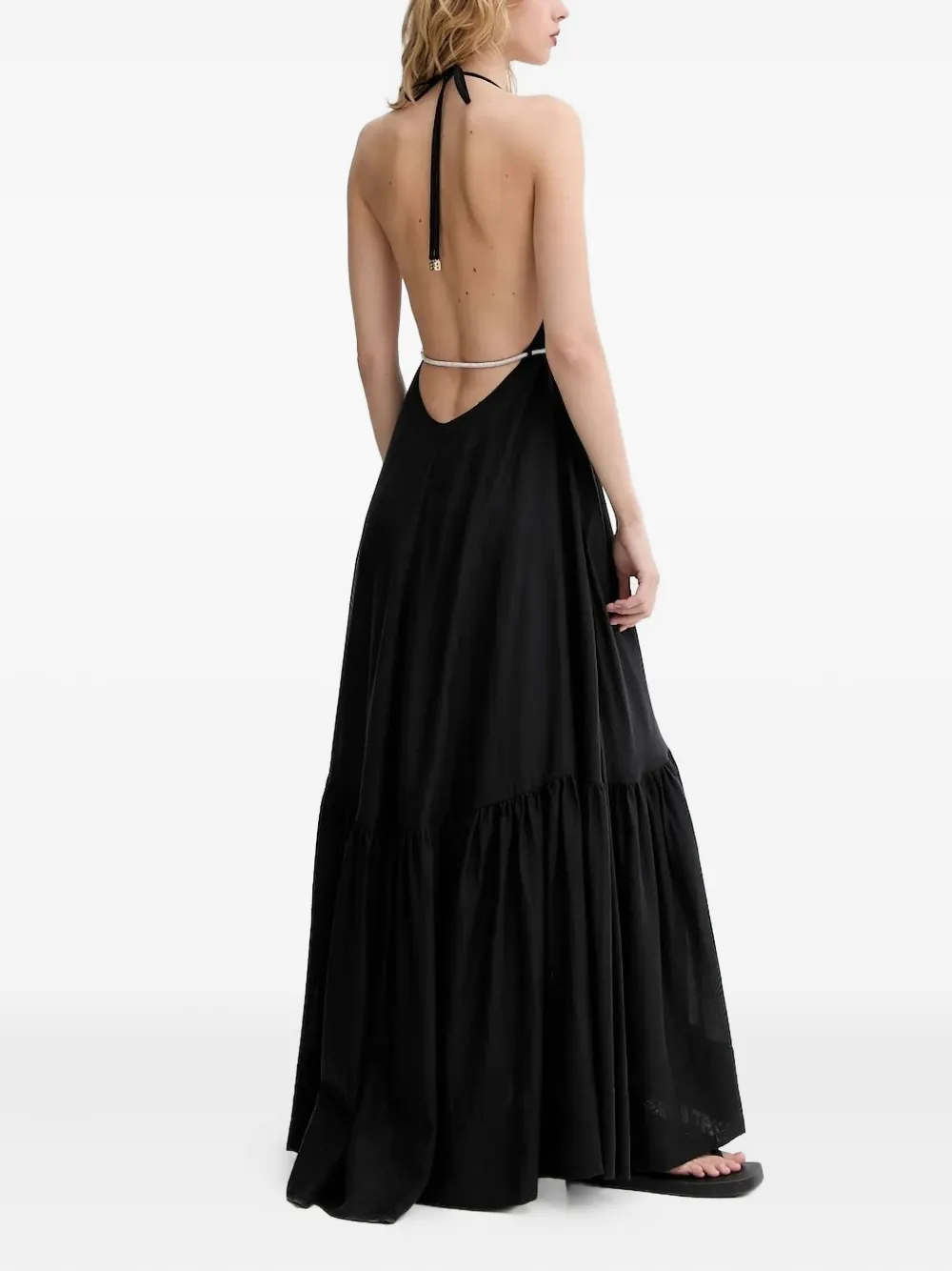 Blugirl Gelaagde maxi-jurk - Zwart