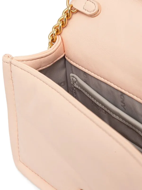 DKNY Maggie logo-lettering Chain Bag Pink FARFETCH JO