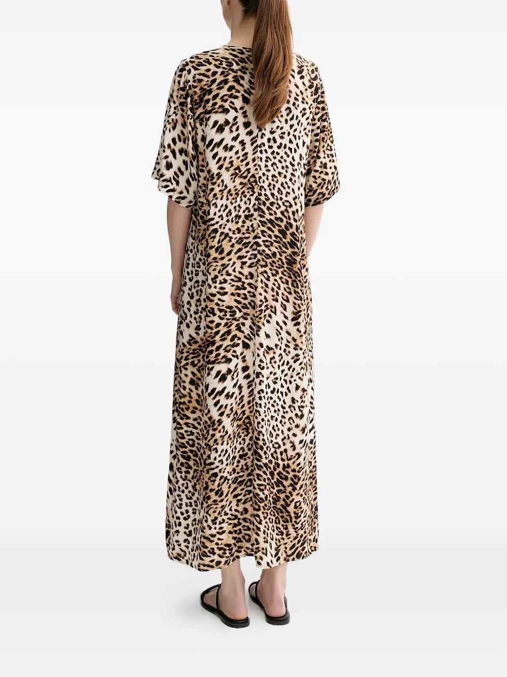 Gestuz Jurk met luipaardprint - Beige