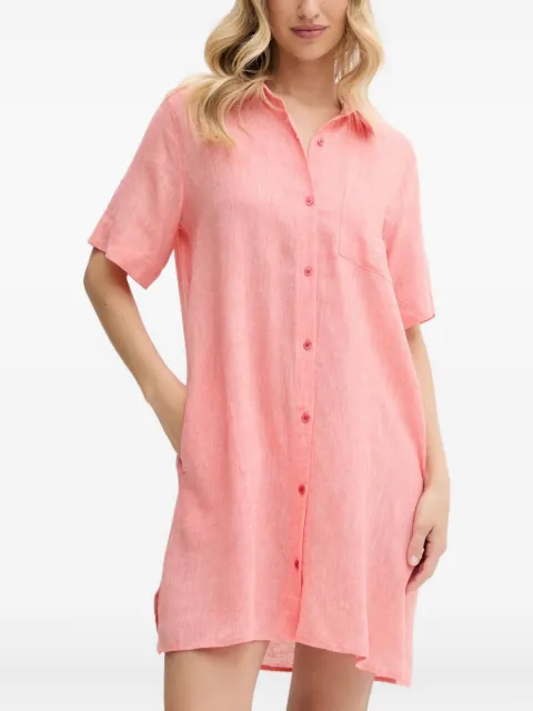 DKNY linen button-down nightshirt