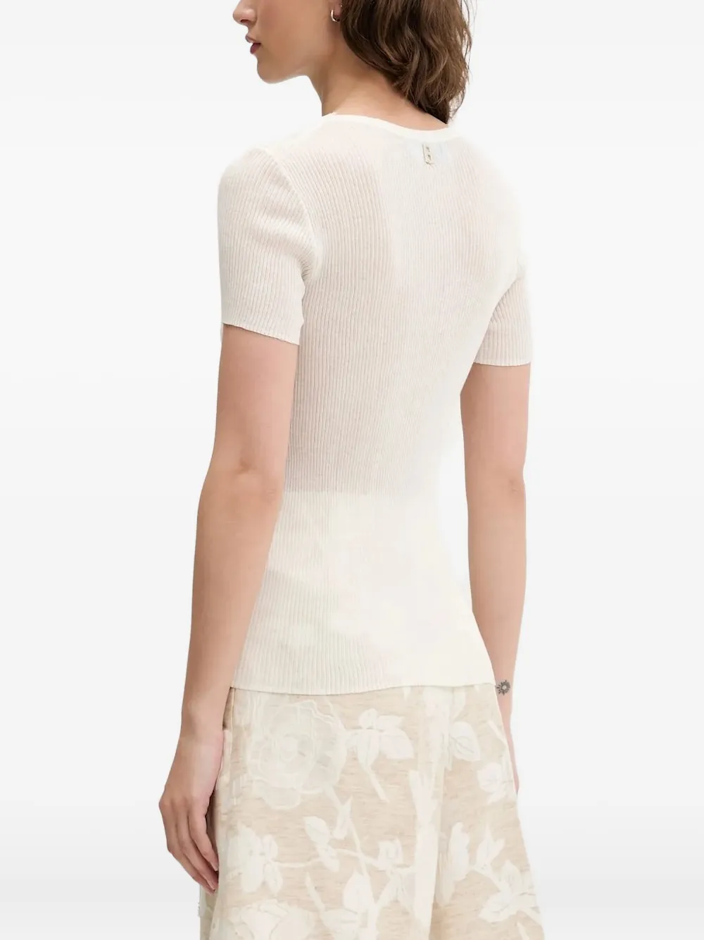 Blugirl lace-trimmed ribbed top | T-Shirts & Jersey Shirts | Image 2