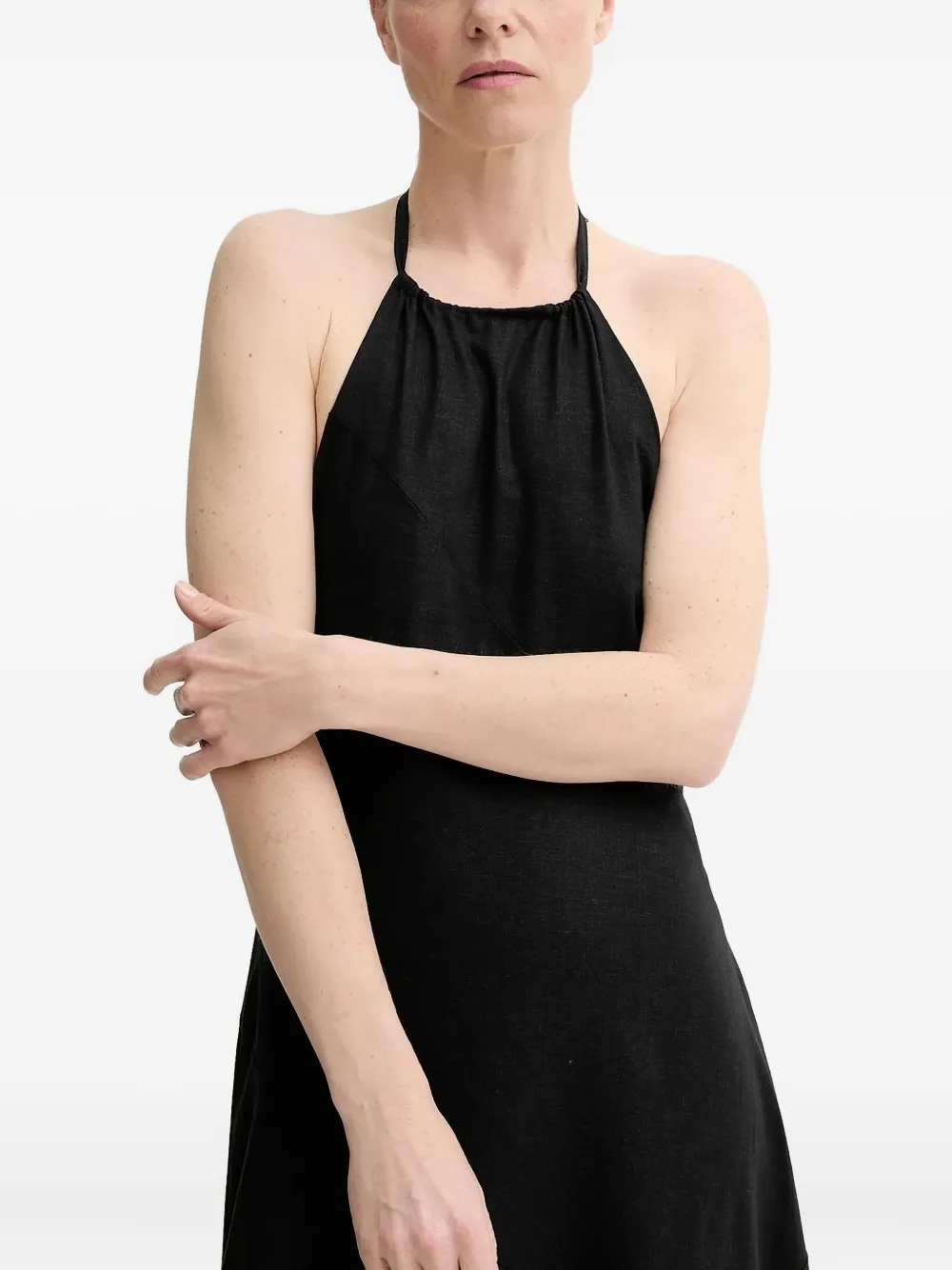 Gestuz GZizza halterneck midi dress Zwart