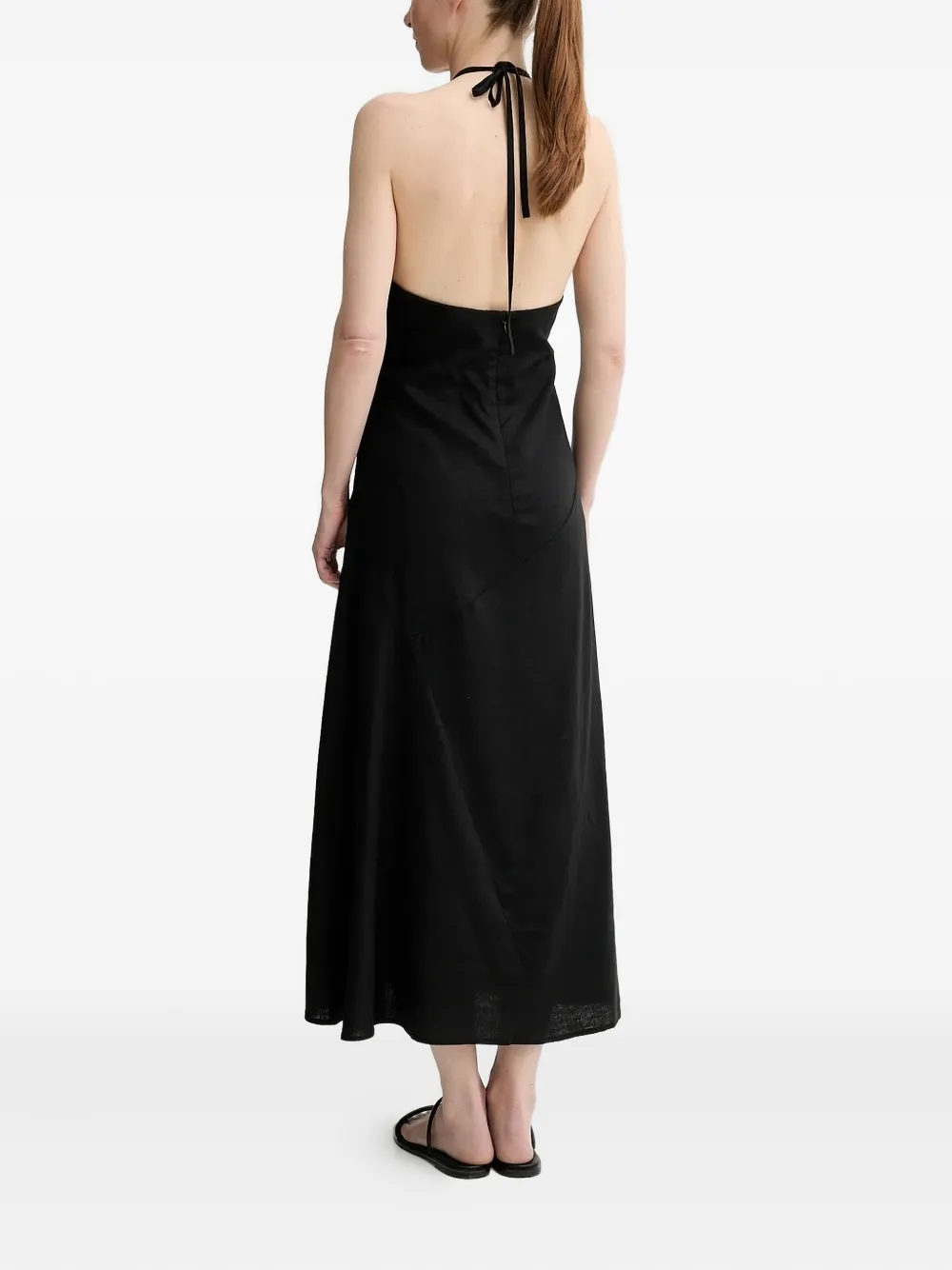 Gestuz GZizza halterneck midi dress Zwart