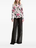 Blugirl rose-print button-up shirt - White