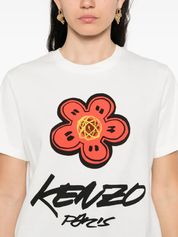 Kenzo Boke-flower Paris T-shirt | White | FARFETCH