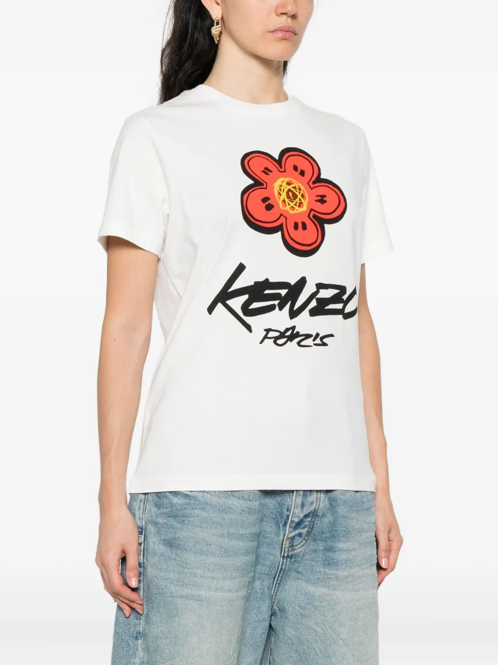 Kenzo Boke-flower Paris T-shirt Wit