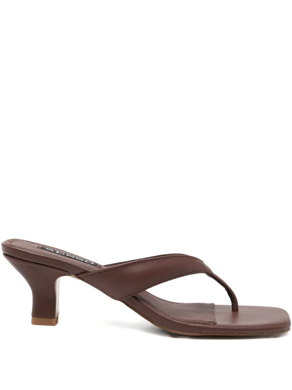 Senso 60 mm vierkant sandalen Bruin