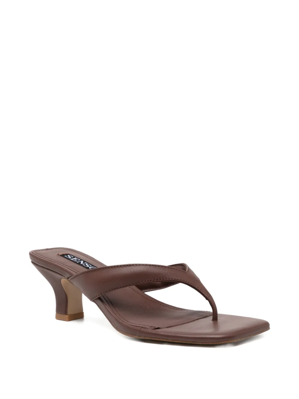 Senso 60 mm vierkant sandalen Bruin