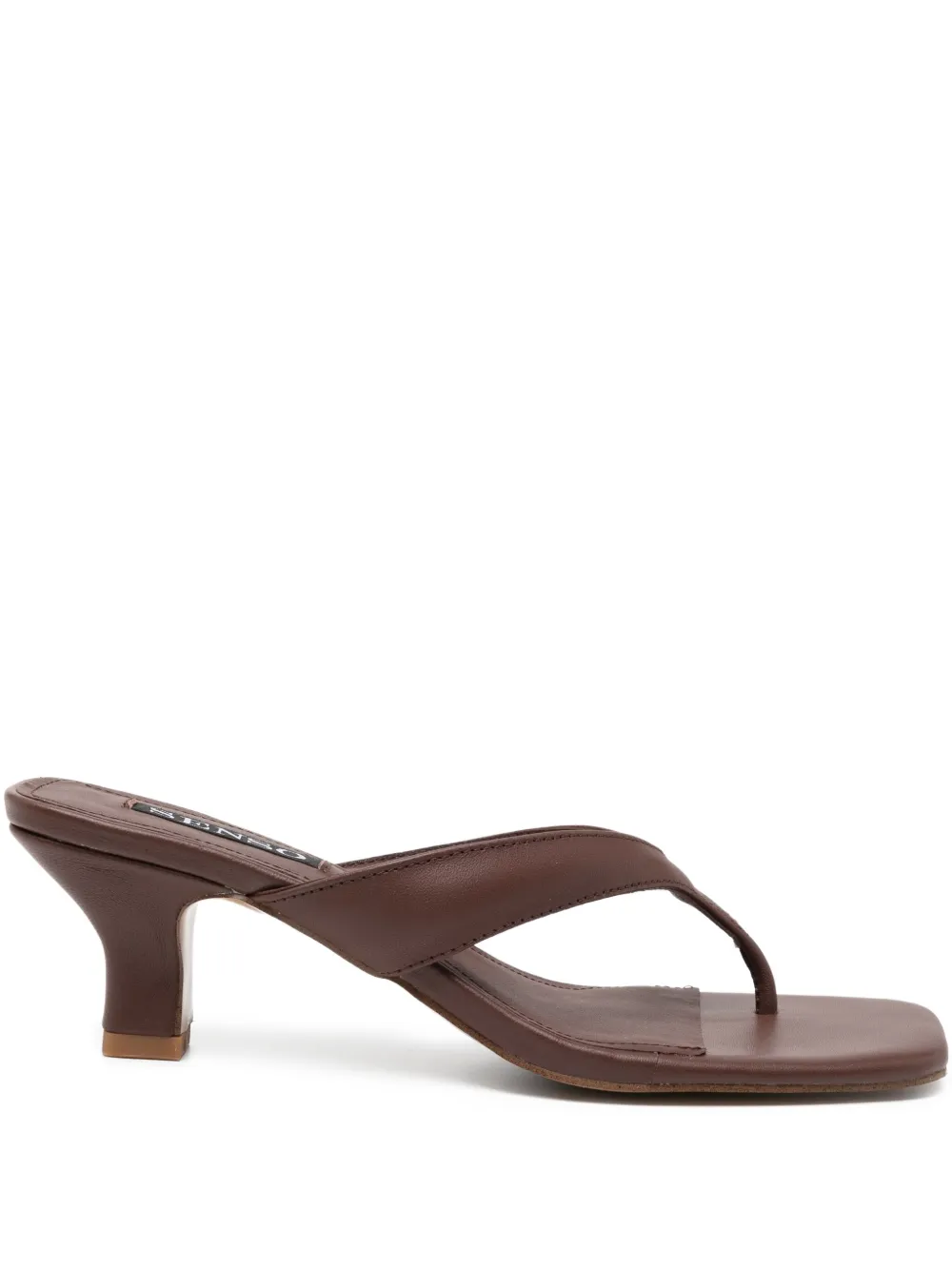 Senso 60 mm vierkant sandalen Bruin