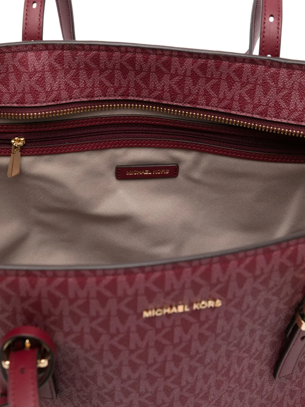 Michael Kors Grote Quinn shopper met kenmerkend logo Rood