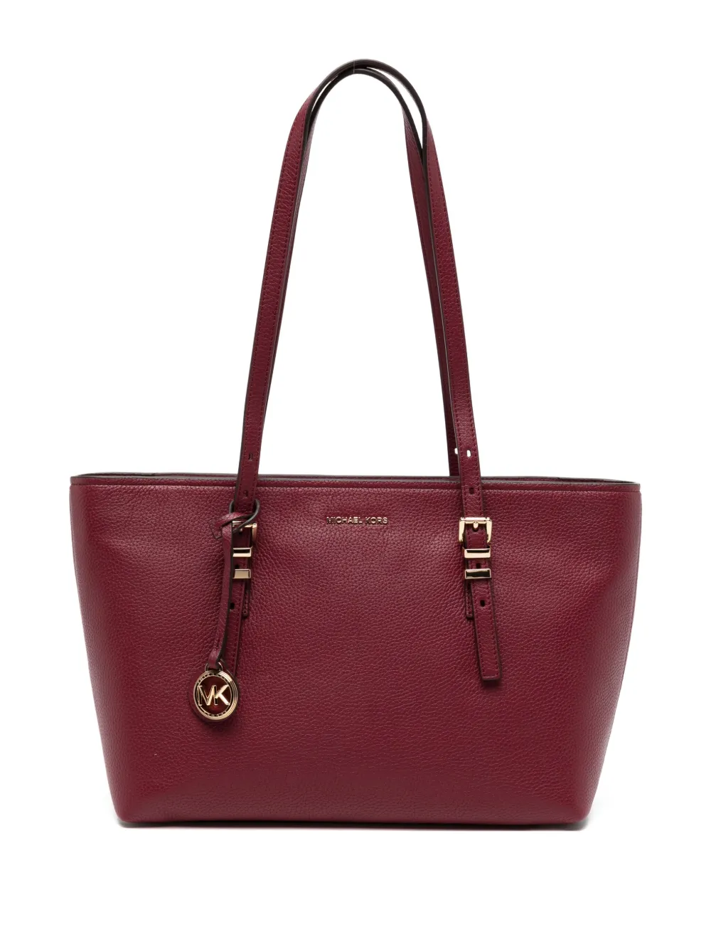 Michael Kors Leather Tote Bag In Red