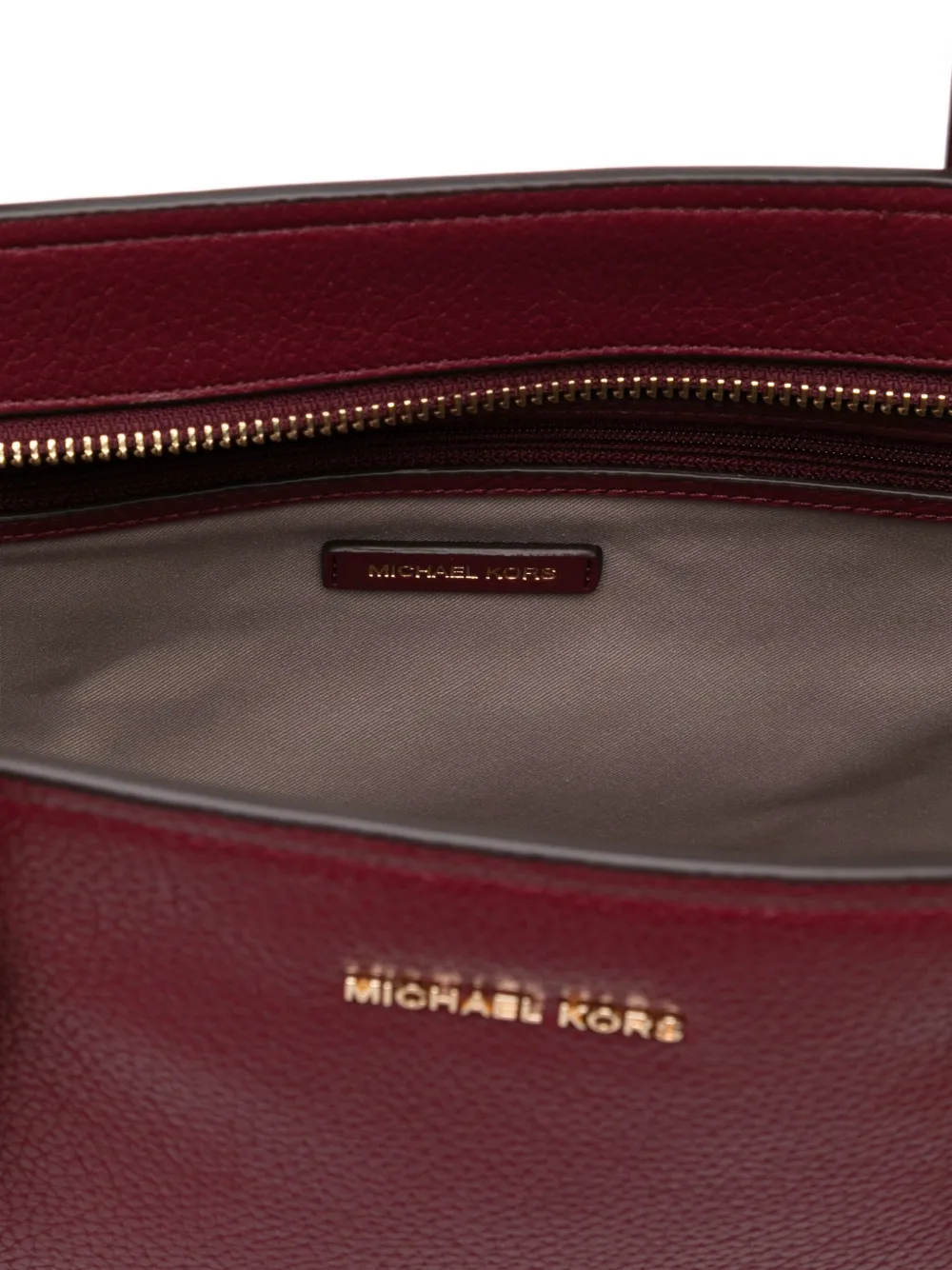 Michael Kors Leren shopper Rood