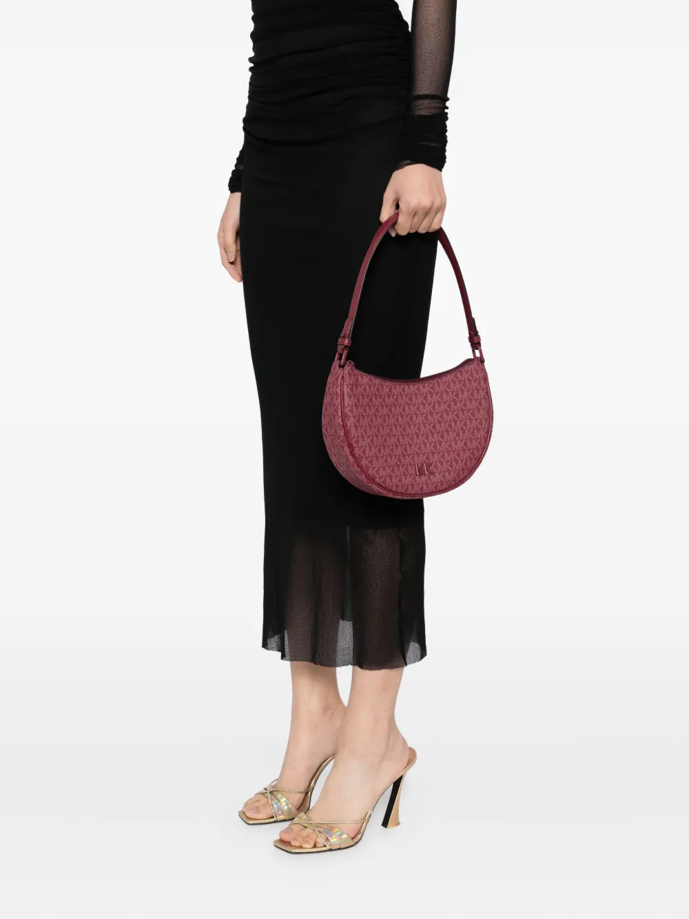 Michael Kors Leren crossbodytas Rood