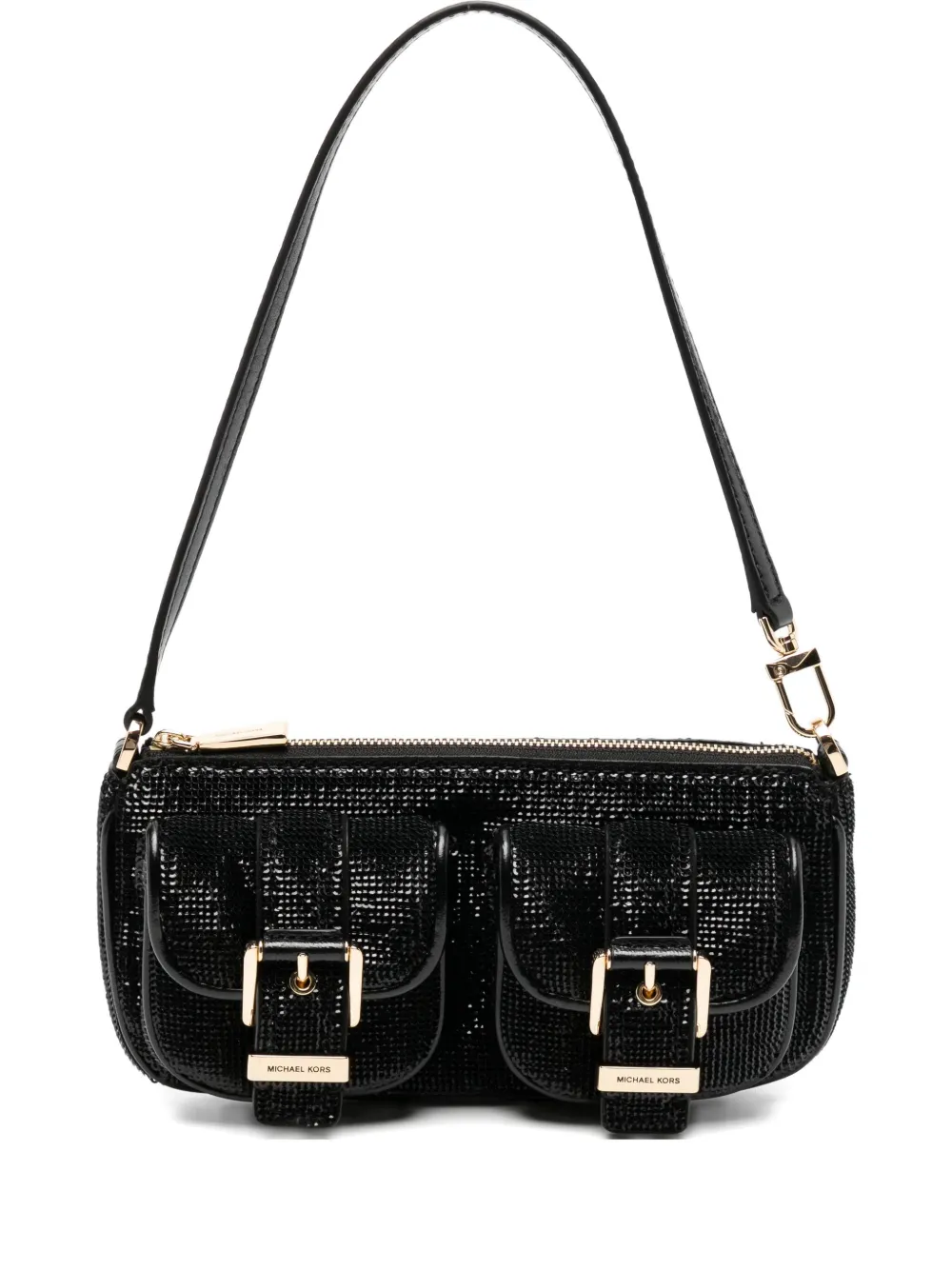 Michael Kors Small Zoe Shoulder Bag In Black