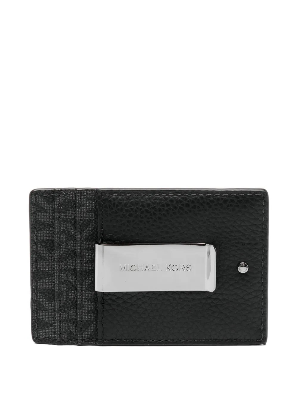 Michael Kors Hudson Signature pasjeshouder met logo Zwart