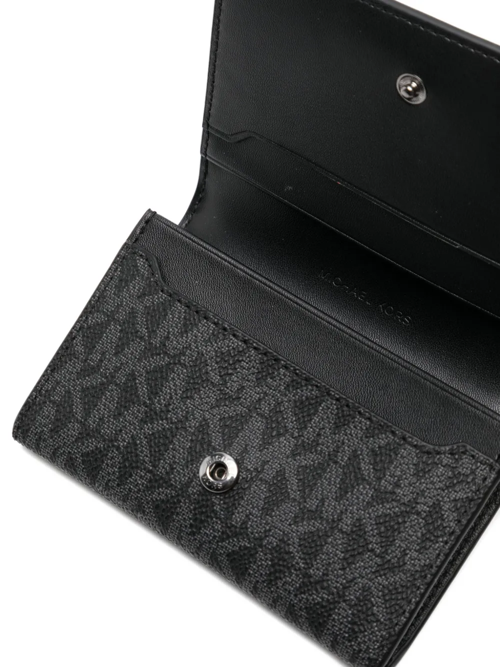 Michael Kors Hudson Signature pasjeshouder met logo Zwart