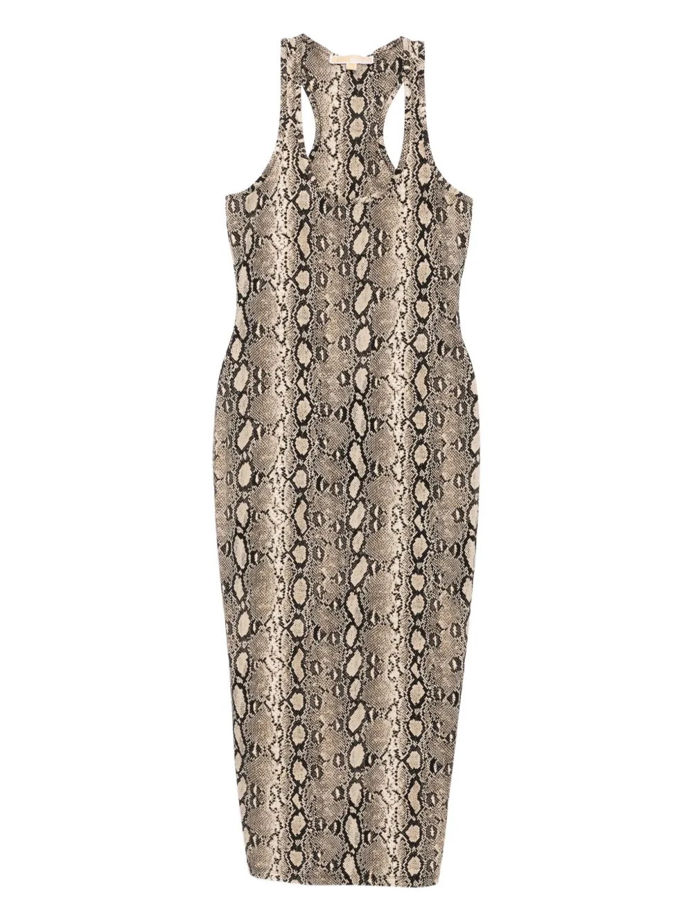 Michael Kors Racerback jurk met slangenprint Zwart