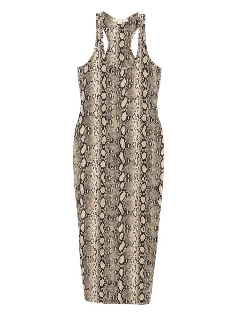 Michael Kors snake print racerback dress