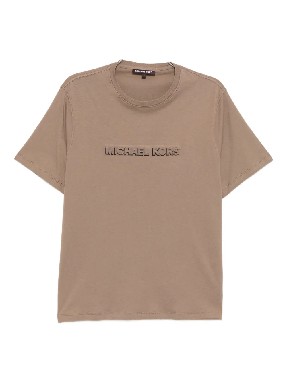 logo-embossed cotton T-shirt